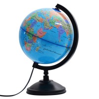 Top selling OEM quality plastic rotating world globe with light