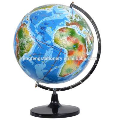 Newest selling OEM design 32cm PVC Relief globe Globe